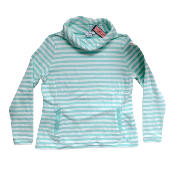 NWT Vineyard Vines striped knit pullover sweatshirt - Picture 1 of 12